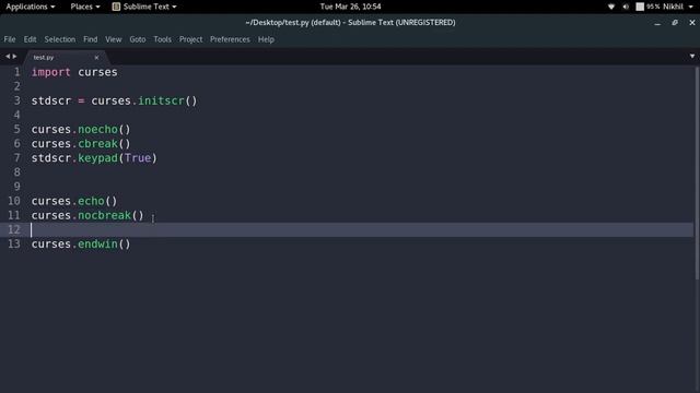 Getting Started with curses in Python | Intro to curses in Python (Part-1) смотреть онлайн
