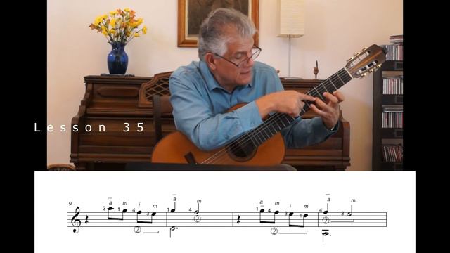 Lesson 35, From 60 beginners lessons for Classical guitar by Francisco Burgos смотреть онлайн