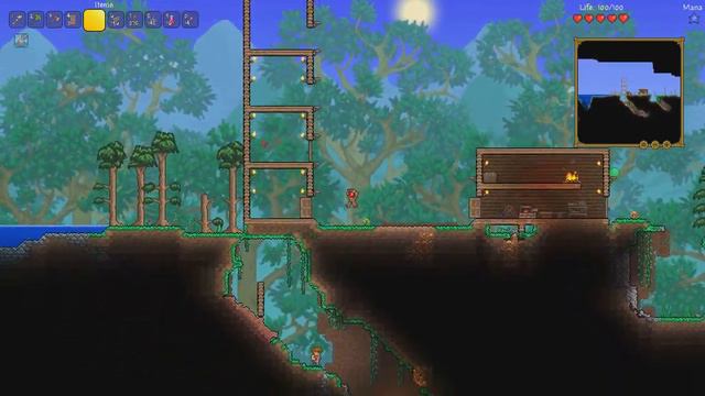 "Terraria 1.3.0.8"(домик для жителей) часть 3 смотреть онлайн