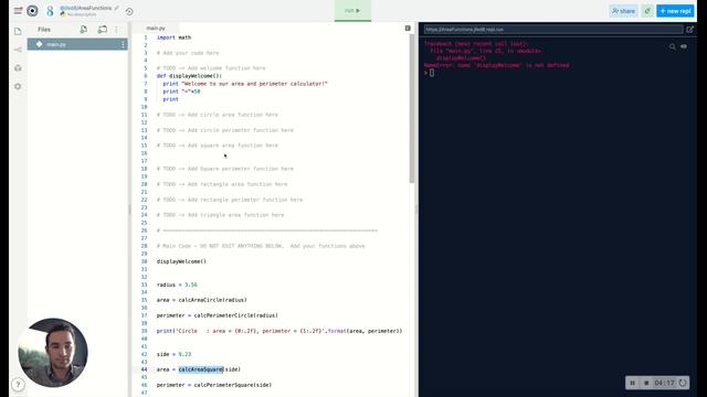 How To: Functions in Python 2 (Part 2) - Area Calculator смотреть онлайн