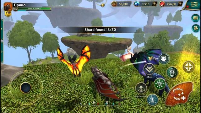 Собираем осколки летающим волком на небесных островах ? Wolf Tales смотреть онлайн