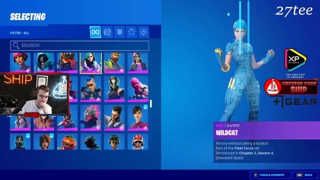 Streamers React To Trespasser Elite Skin In Fortnite Item Shop смотреть онлайн