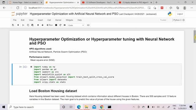 Hyperparameters Optimization or Hyperparameters Tuning code with Artificial Neural Network and PSO смотреть онлайн