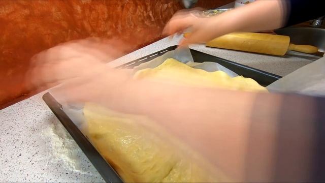 Пирог с бананом и малиной. Очень вкусный ягодный пирог. Открытый фруктовый пирог. смотреть онлайн
