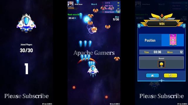 Galaxy Attack: Space Shooter | PVP Mode | New Hunger Game | 1 vs 30 | By Apache Gamers смотреть онлайн
