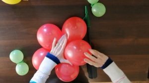 #flower #Цветокромашка Цветок из воздушных шаров 5", 5 лепесткови ШДМ.