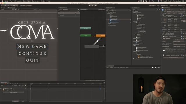 Make A Gorgeous Start Menu (Unity UI Tutorial)! смотреть онлайн