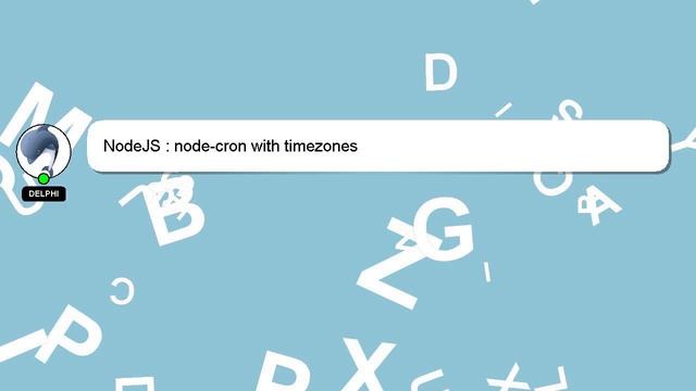 NodeJS : node-cron with timezones смотреть онлайн