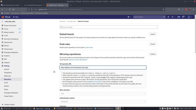 ArcoLinux : 2268 CARLI 10 - adding a mirrorlist for extra gitlab repository смотреть онлайн