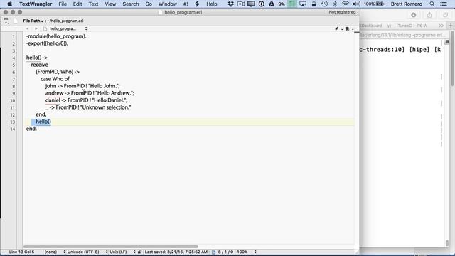 Erlang Programming for Beginners - Working With Process IDs смотреть онлайн