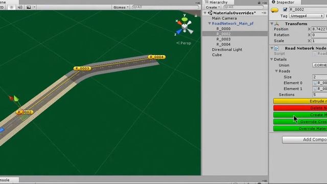 Unity3d Road Builder : Override Road Material Per node смотреть онлайн