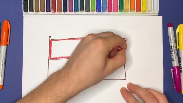 Как нарисовать флаг Монако | Рисуем флаги мира смотреть онлайн