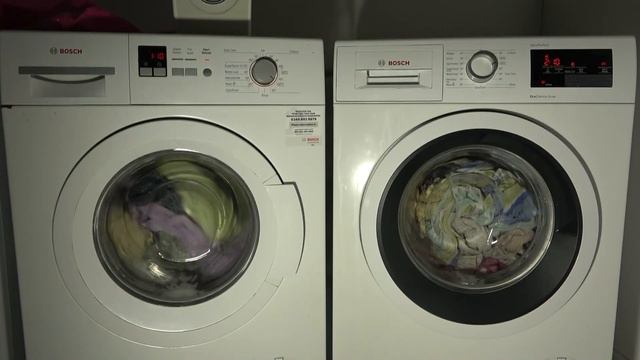 Wash Race - Bosch maxx 7 vs Bosch base serie 4 / Cotton standard EcoPerfect 60'c смотреть онлайн