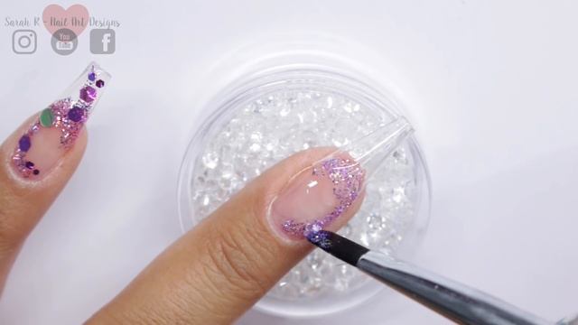 ?HARD GEL | GLASS GLITTER TIP NAILS & CHUNKY MIX ENCAPSULATION | SARAH R? смотреть онлайн