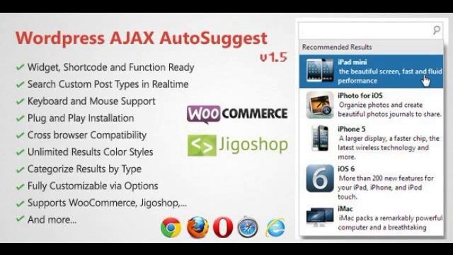 Preview WordPress Ajax AutoSuggest WordPress смотреть онлайн