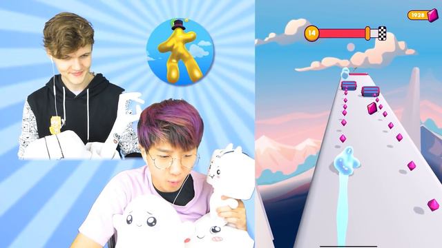 NOOB vs PRO vs HACKER In BLOB RUNNER 3D!? (HUGE NEW UPDATE!!) смотреть онлайн