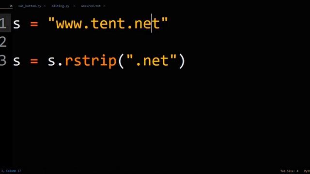 Python rstrip смотреть онлайн