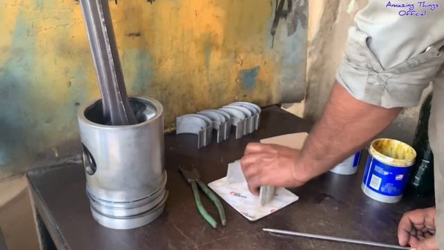 How We Rebuild Our Caterpillar Dozer Diesel Engine || Repairing CAT Dozer Engine in Local Workshop смотреть онлайн