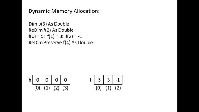 Excel VBA Topic 9.4 - Dynamic Memory Allocation (ReDim statement) смотреть онлайн