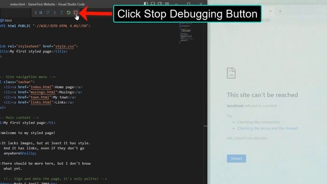 How to Fix Localhost Refused to Connect VSCode Error for Html - Chrome Visual Studio Code смотреть онлайн