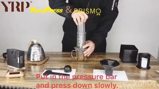 YRP YuroPress Portable Coffee Maker Espresso French Press barista tools смотреть онлайн