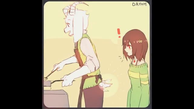 Asriel X Chara Comic| Fandub