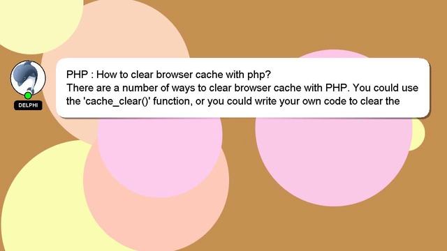 PHP : How to clear browser cache with php? смотреть онлайн