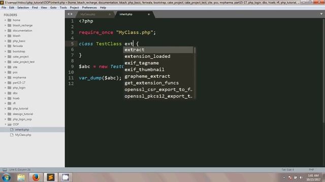 Object Oriented PHP Bangla tutorial Part - 2 ( Inheritance ) смотреть онлайн