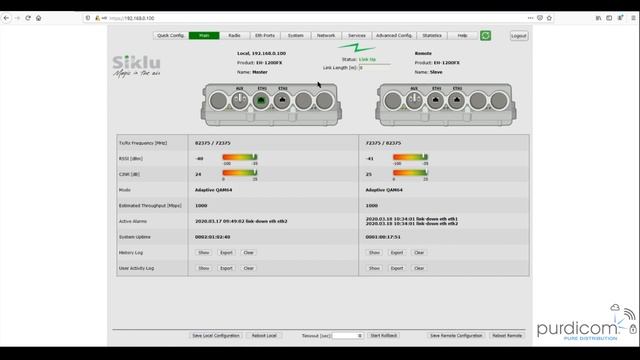 Setting Up A Siklu EH1200FX Basic Link Using The Quick Configuration Wizard смотреть онлайн
