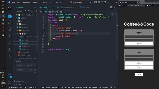 autenticación Firebase con ReactJs | correo y Google Gmail смотреть онлайн