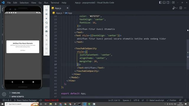 Tutorial Membuat Pop Up Modal Versi 2 - React Native смотреть онлайн
