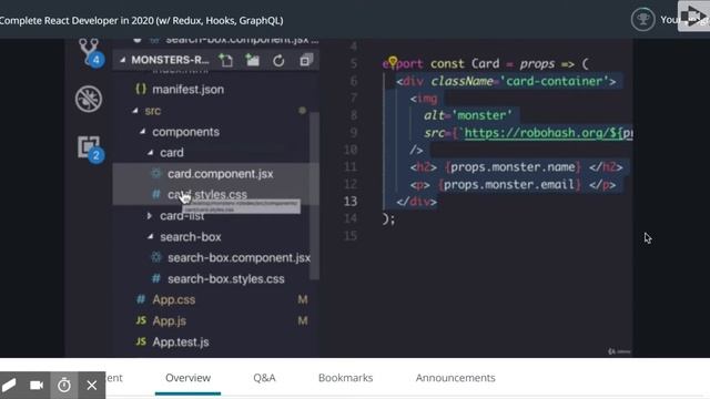 Complete React Developer in 2020 (w/ Redux, Hooks, GraphQL) смотреть онлайн