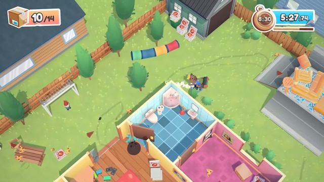 Выносим квартиру в веселой игре Moving out смотреть онлайн