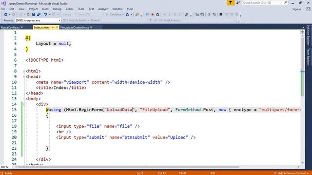 ASP.NET MVC File Uploading Example using Razor HTML || Lecture18 смотреть онлайн
