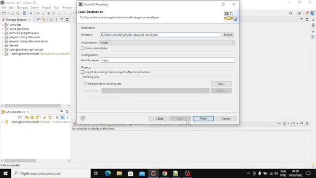 Como clonar repositório git com o Eclipse смотреть онлайн