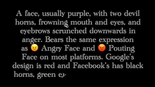 What does the Angry Face with Horns emoji means? смотреть онлайн