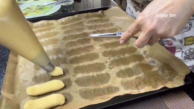 Пирожные для гурманов: заварные с изысканным вкусом!#простойрецепт #оченьвкусно смотреть онлайн