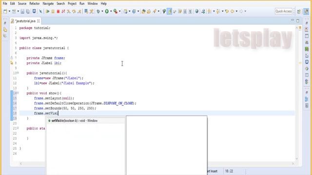 Video #51 - Java Swing Tutorial - JLabel Example #4 смотреть онлайн