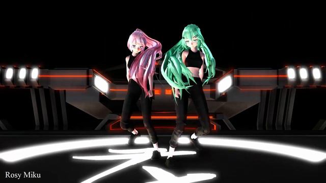 【MMD】Umbrella Remix (Shuffle Dance) | Miku x Luka || Rosy Miku смотреть онлайн