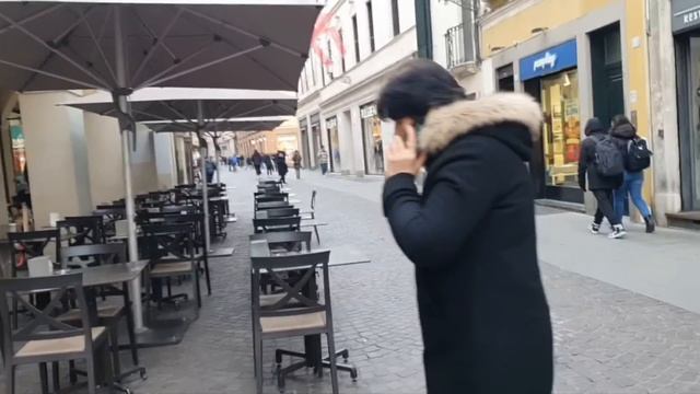 Италия Падуя стритстайл зимний,цвет настроения черный? смотреть онлайн