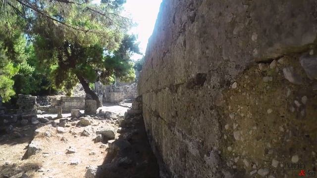 На электроскутере из Чамьювы в Фазелис - руины древнего города (Турция) смотреть онлайн