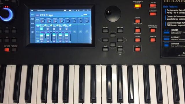 Создание, редактирование и сохранение Performance/LiveSet на Yamaha MODX/Montage