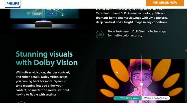 Philips Screeneo U5 4K Projector Launches With Dolby Vision, HDR10 & FlowMotion 4 MEMC+ Technology