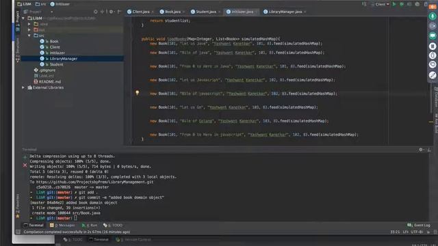 Java project Library Management : step 6 - Book domain object смотреть онлайн