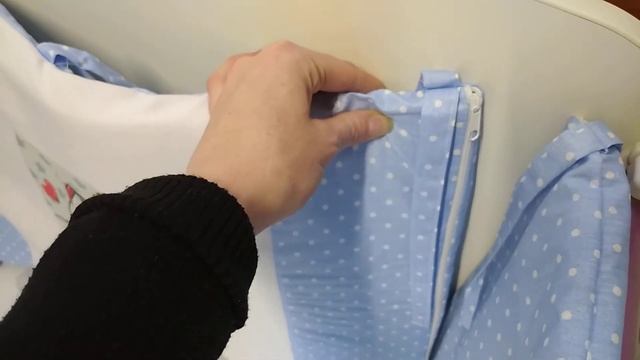 Бортики в кроватку для новорожденного голубой Единорог смотреть онлайн
