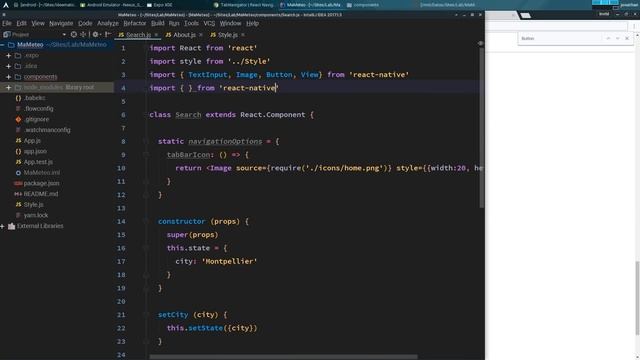 Tutoriel ReactNative : Découverte de React Native, App Météo смотреть онлайн