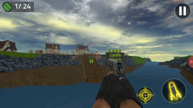 Игра Watermelon Shooter:Free Fruit Shooting Games 2018 часть третья смотреть онлайн