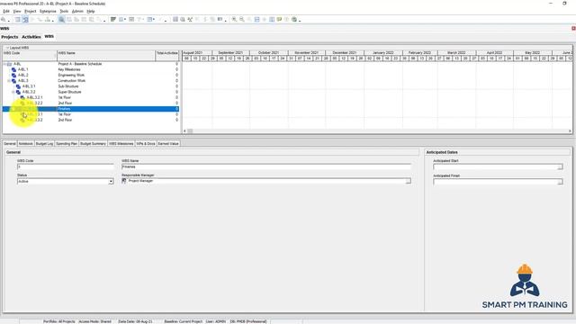 5. Create and Manage WBS in Primavera P6 смотреть онлайн