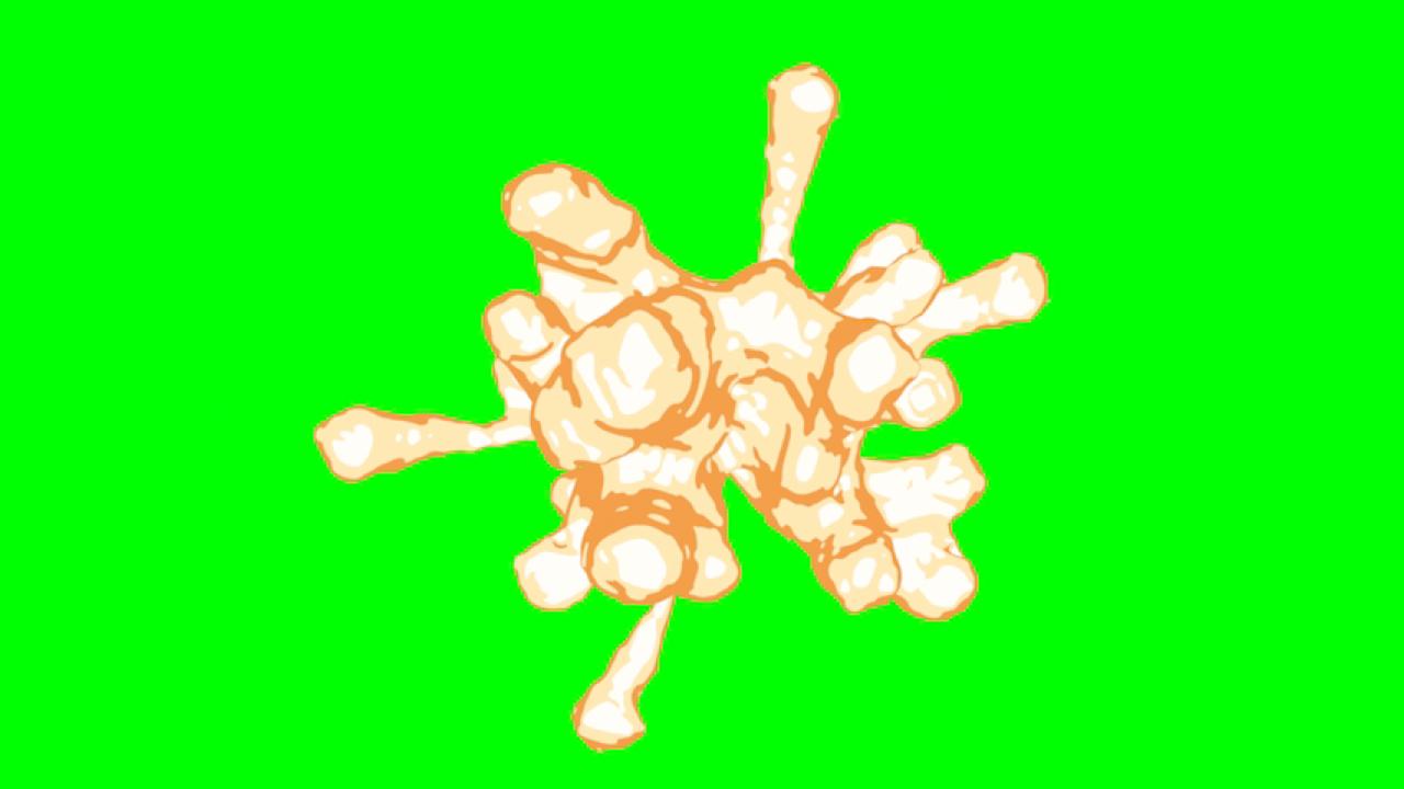 Бесплатные анимационные футажи для монтажа Взрывы, Дым, Огонь, Пламя. Зелёный фон, Альфа Канал смотреть онлайн