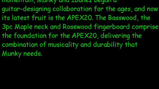 Ibanez APEX20 смотреть онлайн